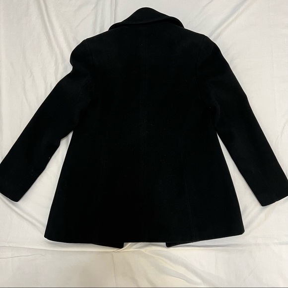 Calvin Klein Pea Coat, Black, Size 4 - Picture 6 of 6